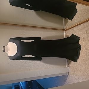 Halloween Costume - Sexy Witch / Goth / Morticia Black Dress